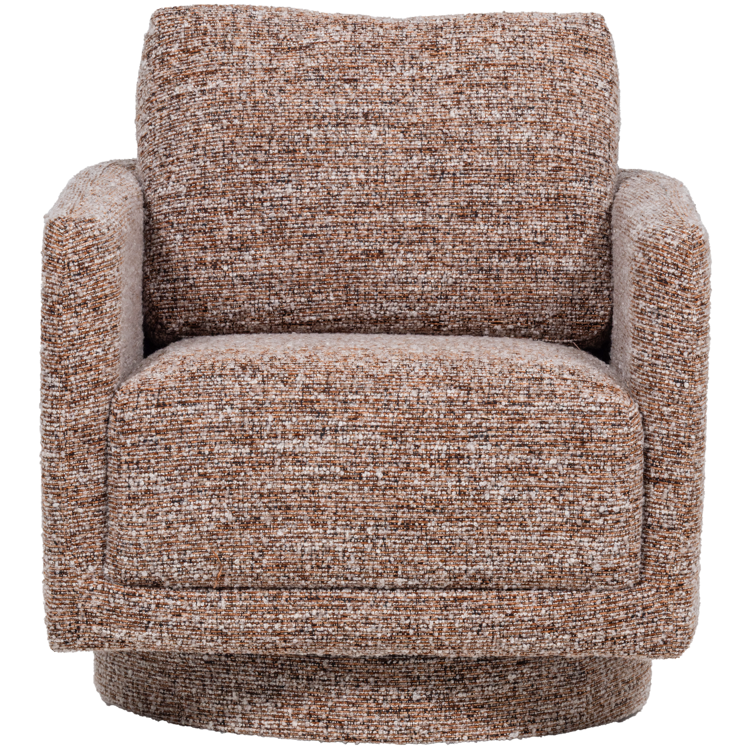 WOOOD draaifauteuil Oska - Melange Stof - Bruin - 64x78x79