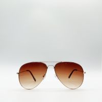 SVNX Classic Pilot Gold Aviator Sunglasses