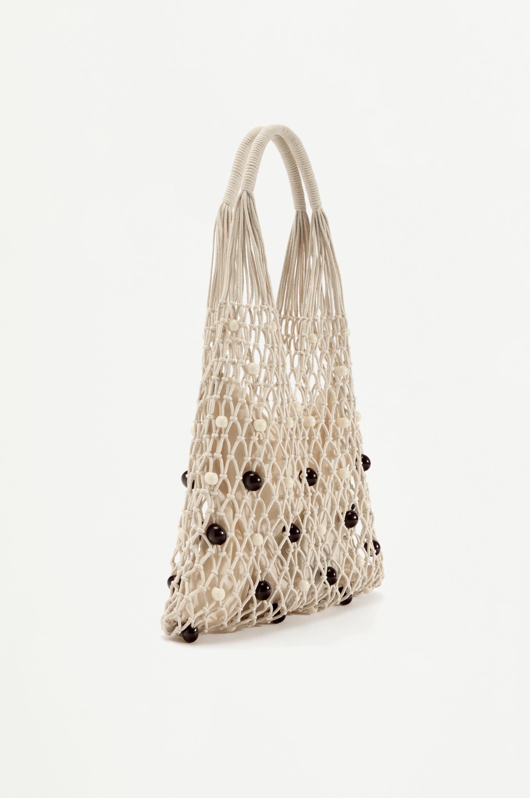 Bolso saca macramé