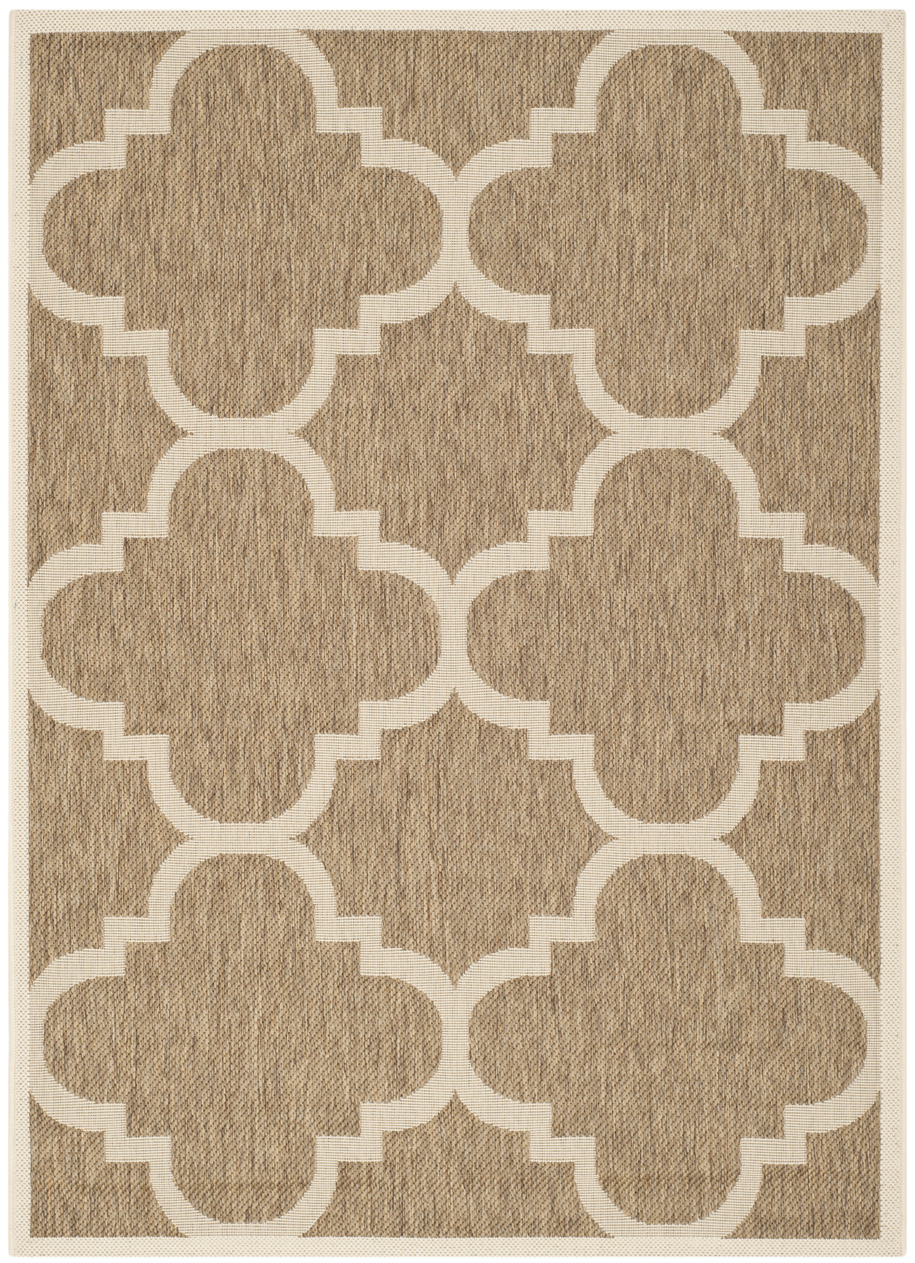 COURTYARD - Tapis interieur & exterieur en marron, 122 x 170 cm