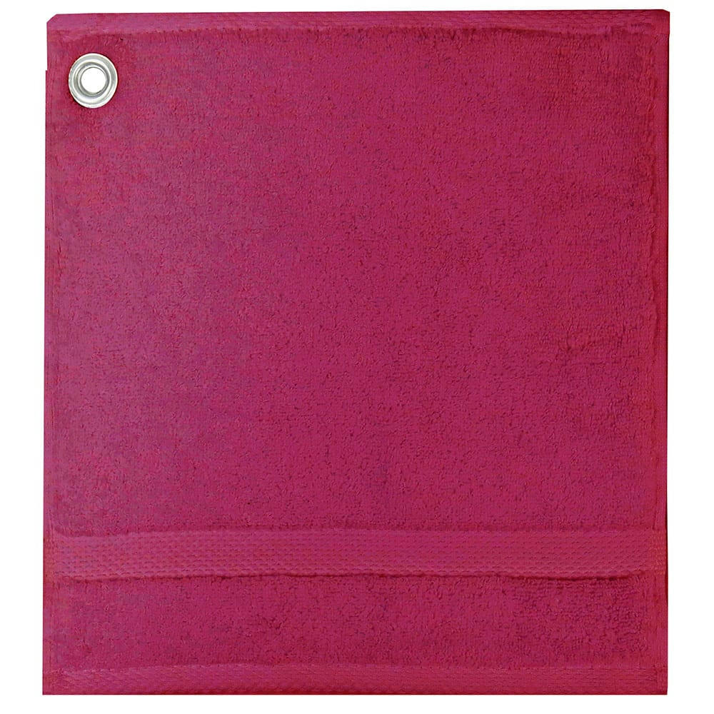 - Carre avec oeillet  pur coton rose 30x30