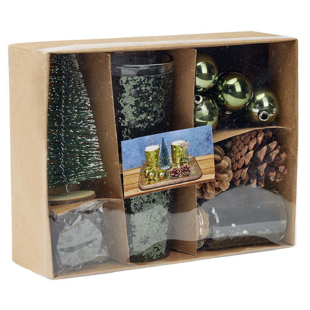 Set de décoration de table No&euml;l vert
