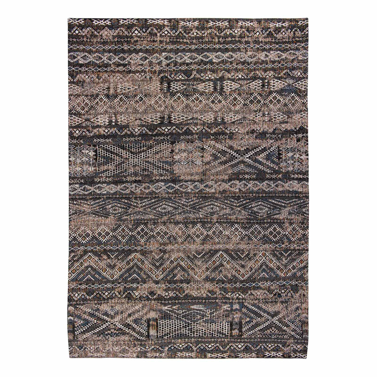 Louis De Poortere vloerkleed Black Rabat - grijs - 140x200cm