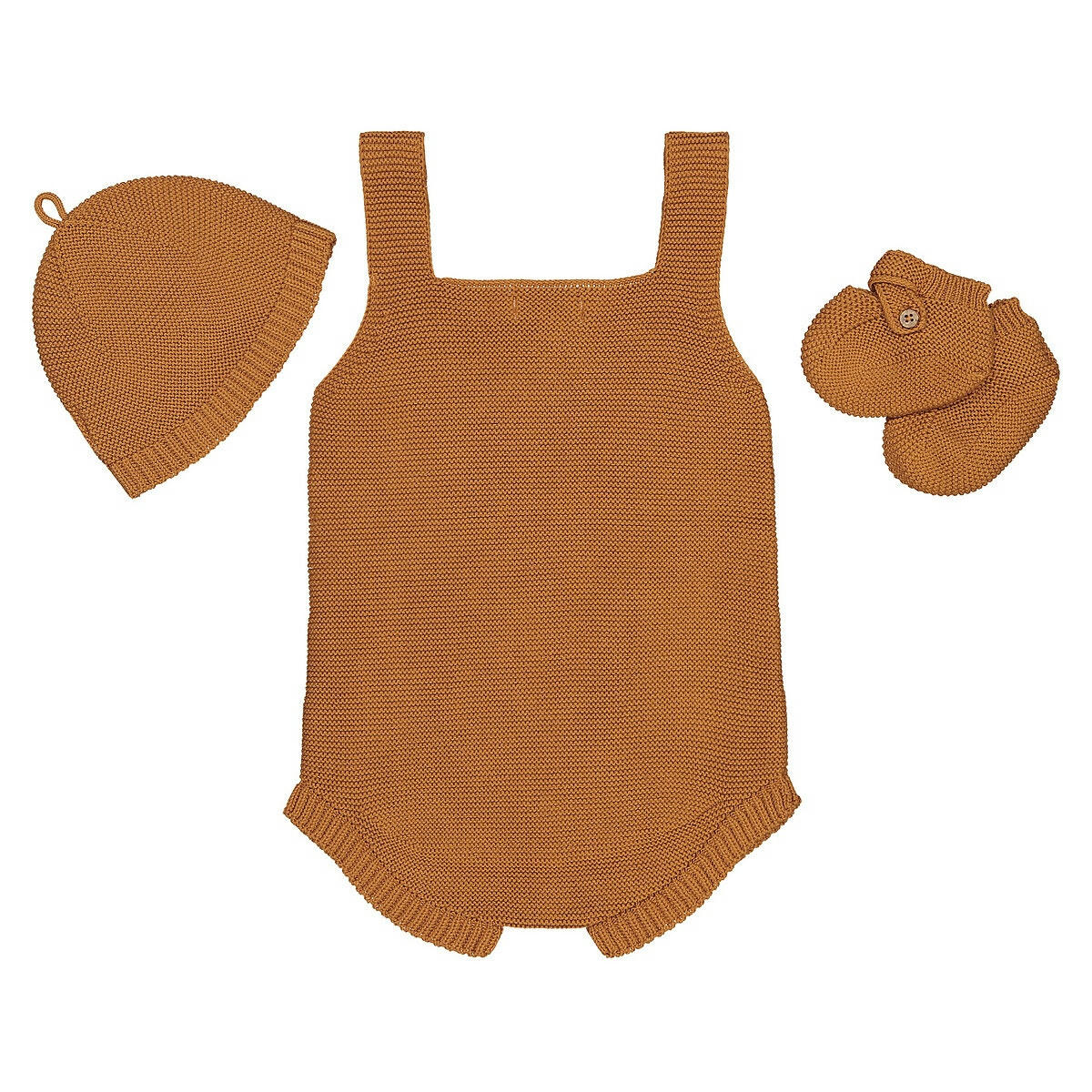 Lot de 3 pièces en tricot coton bio