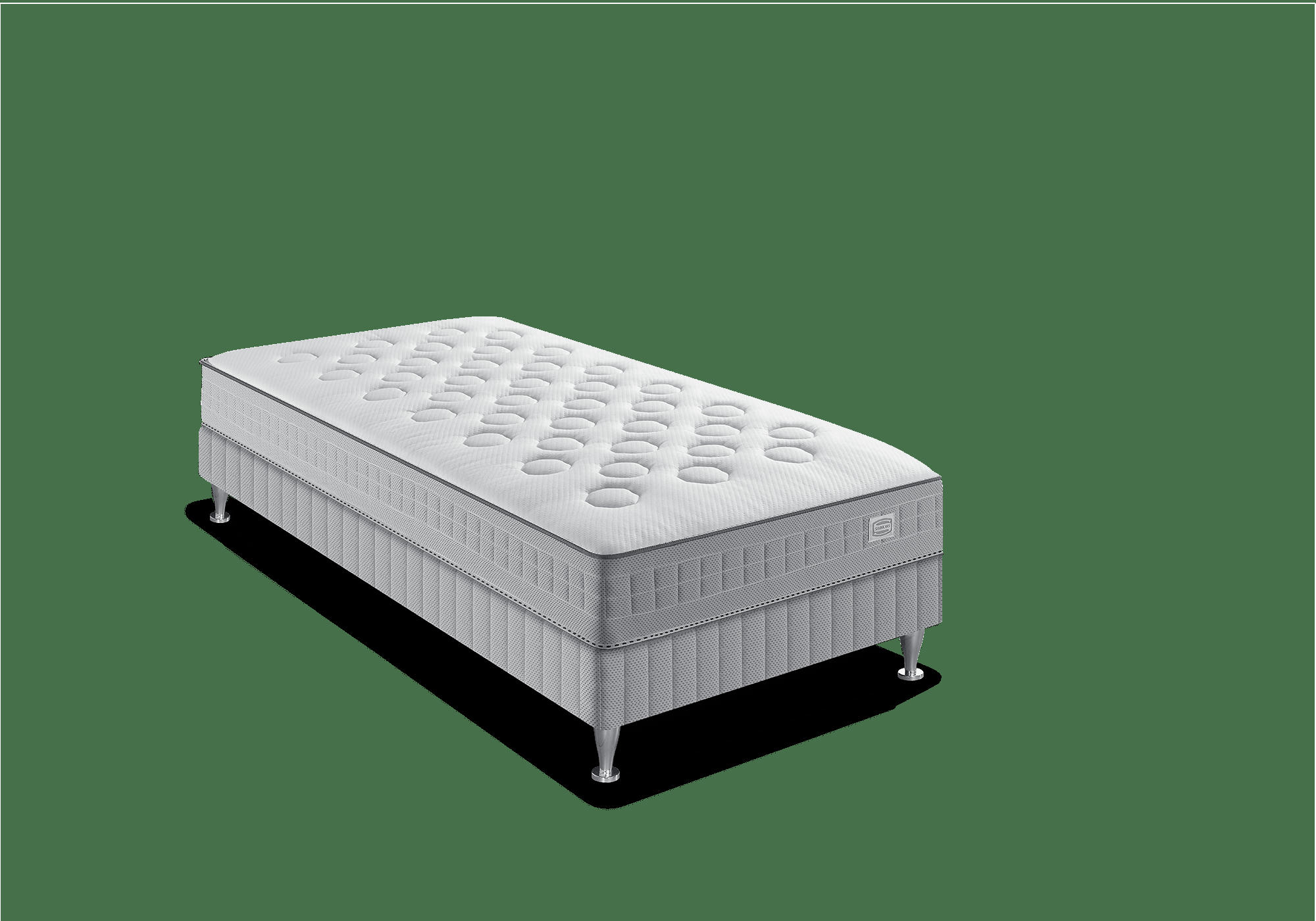 ENS SW1 - Ens INITIAL 90x200 matelas H23 ressort ensachés, ferme, sommier