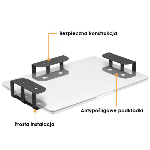 Ergonomiczny Podbiurkowy uchwyt do laptopa tableta SPB-004B