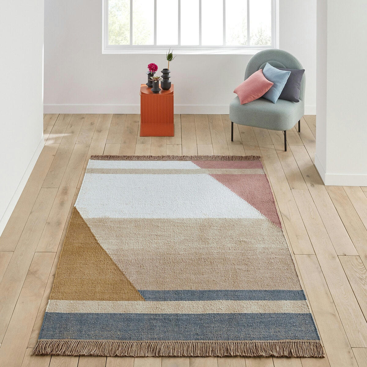 Tapis tissé plat en jute, Hantiel