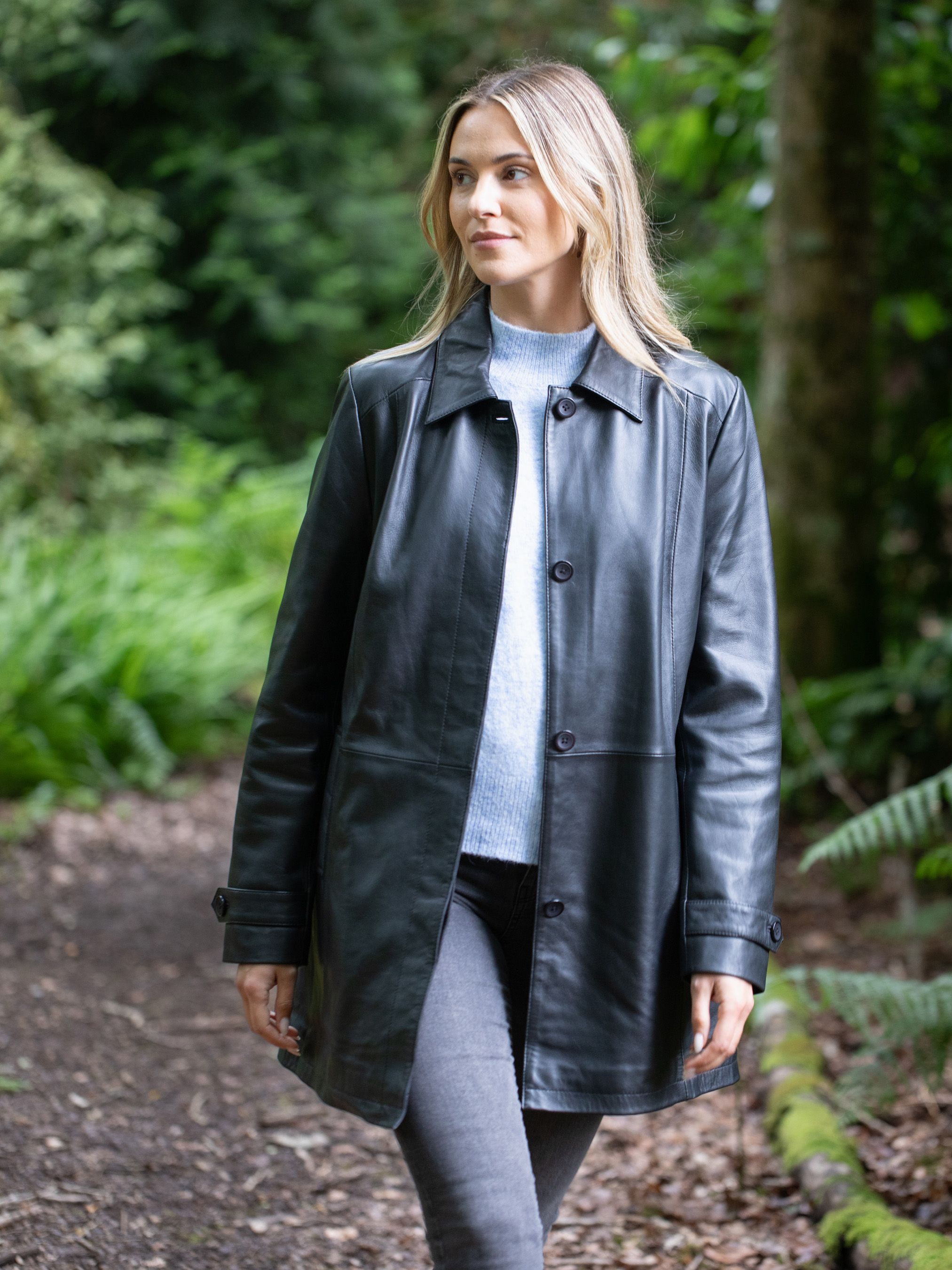 Lakeland Leather Bilsco' Longline Leather Jacket