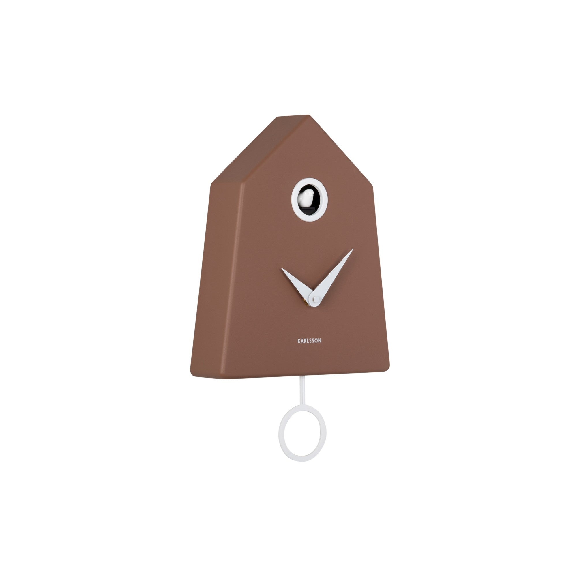 Karlsson wandklok Grafico Cuckoo - bruin - 7.4x21.5x35.5cm
