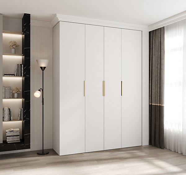 Armoire Como 4 a portes battantes H. 245 x L. 180 x P. 50, 4 portes