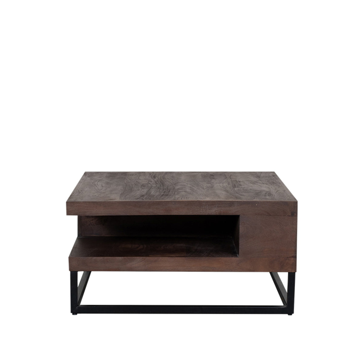 LABEL51 Salontafel Cube - Donkerbruin Mangohout - 80x80x40cm
