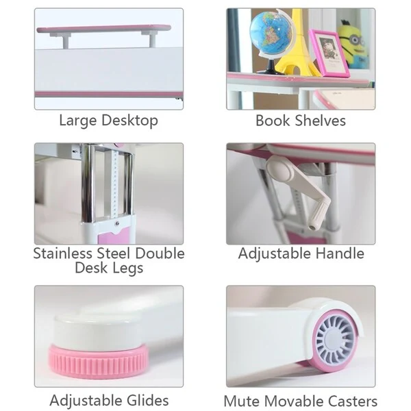 Children Sit and Stand Ergonomic Height Adjustable Desk- The Care Desk