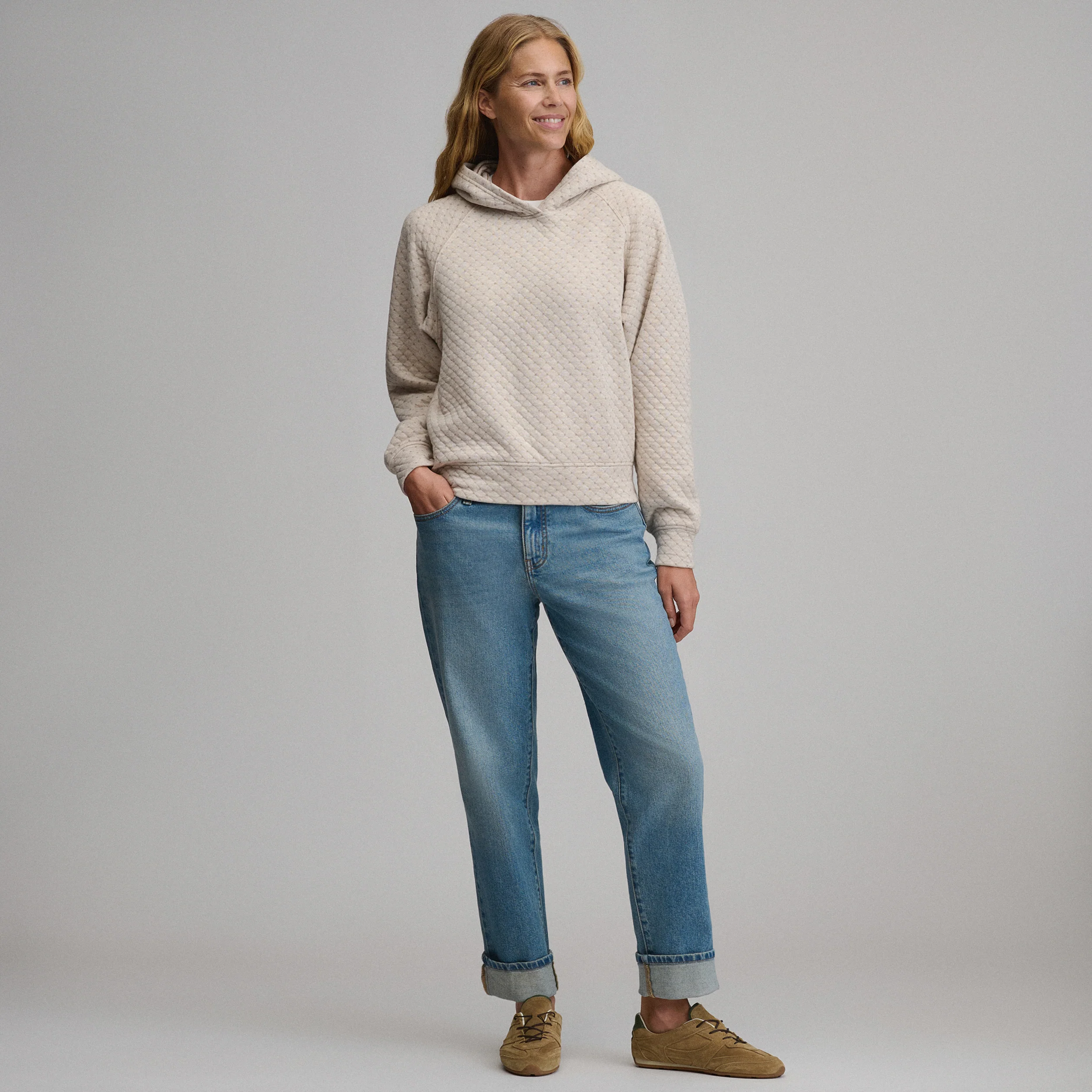 Women's Quilted Hoody