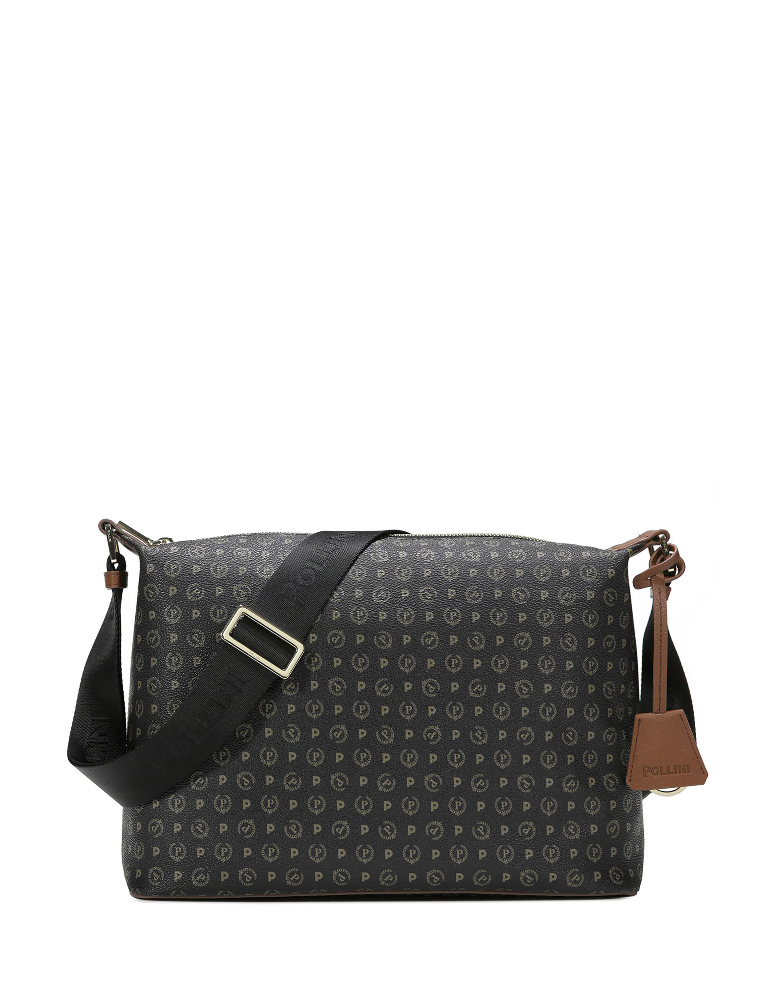 Borsa Hobo Heritage Logo Classic Nero/marrone