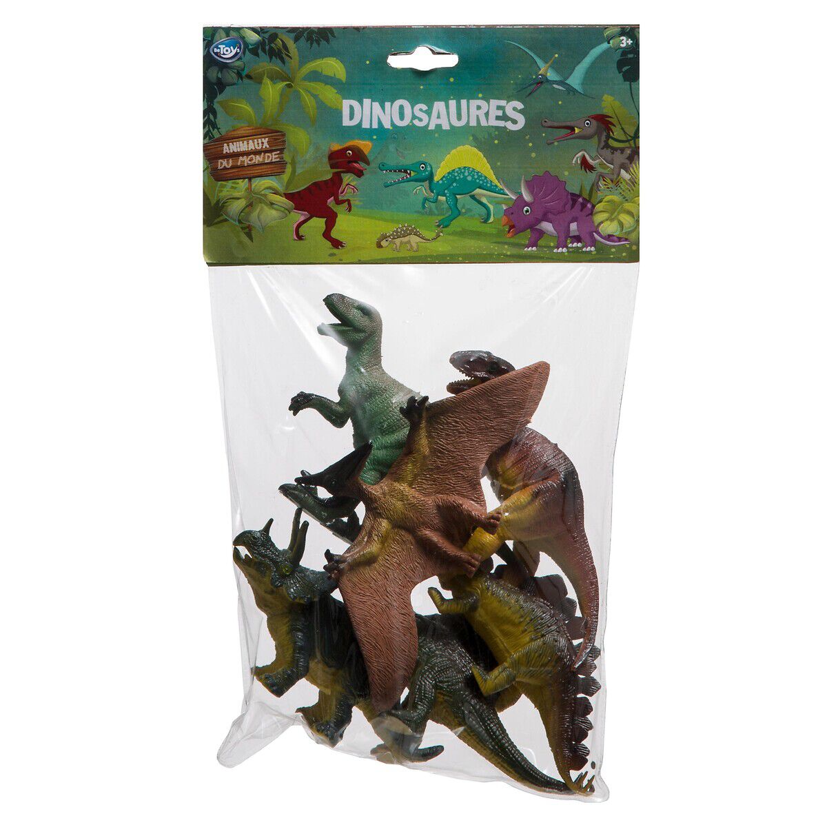 Conjunto de 6 dinossauros