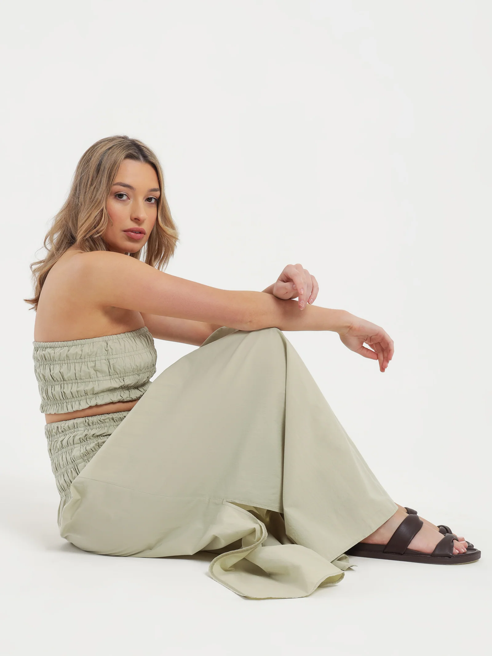 Oasis Poplin Maxi Skirt