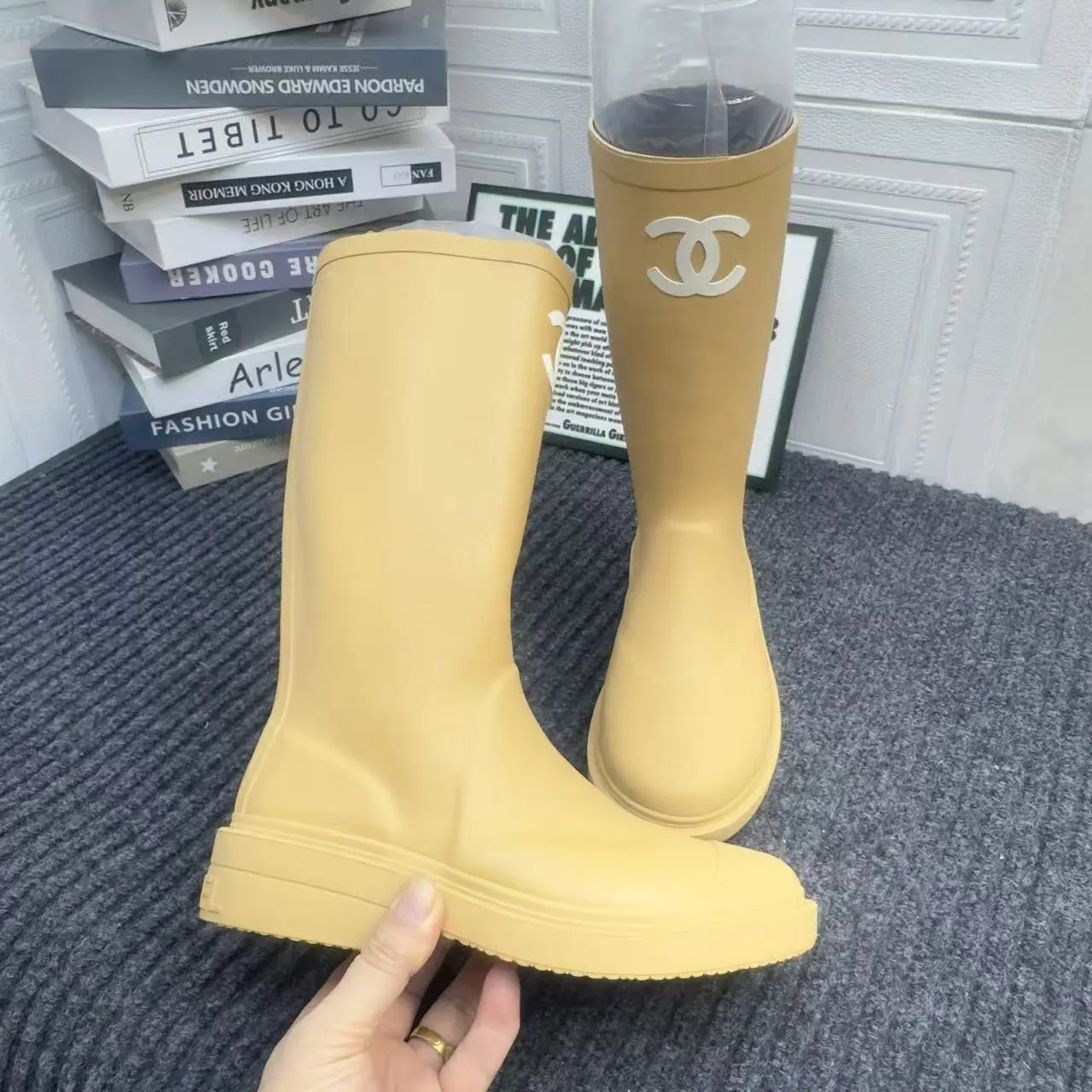 Chanel Rain Boots