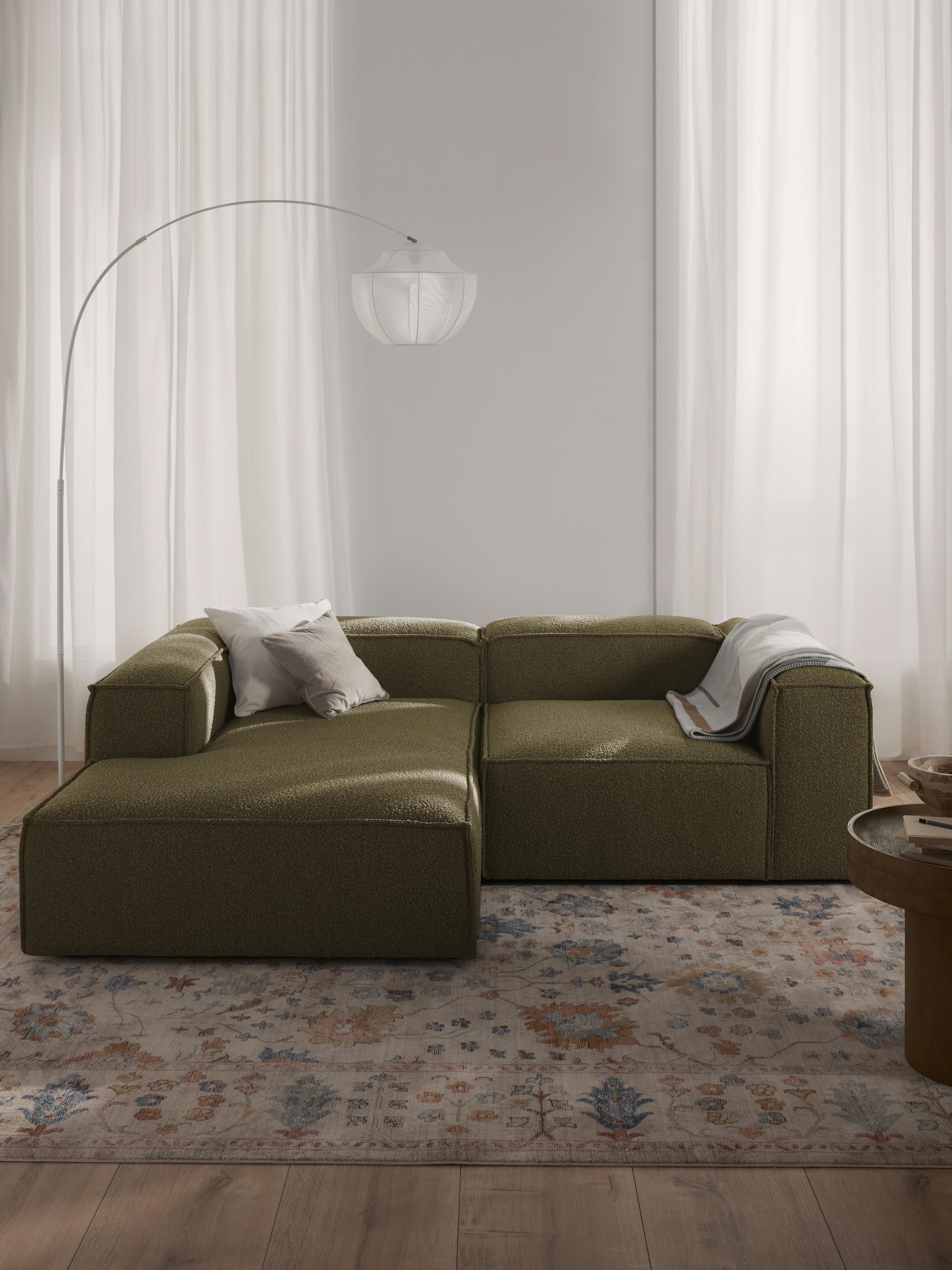 Modulares Bouclé-Ecksofa Lennon (2-Sitzer)