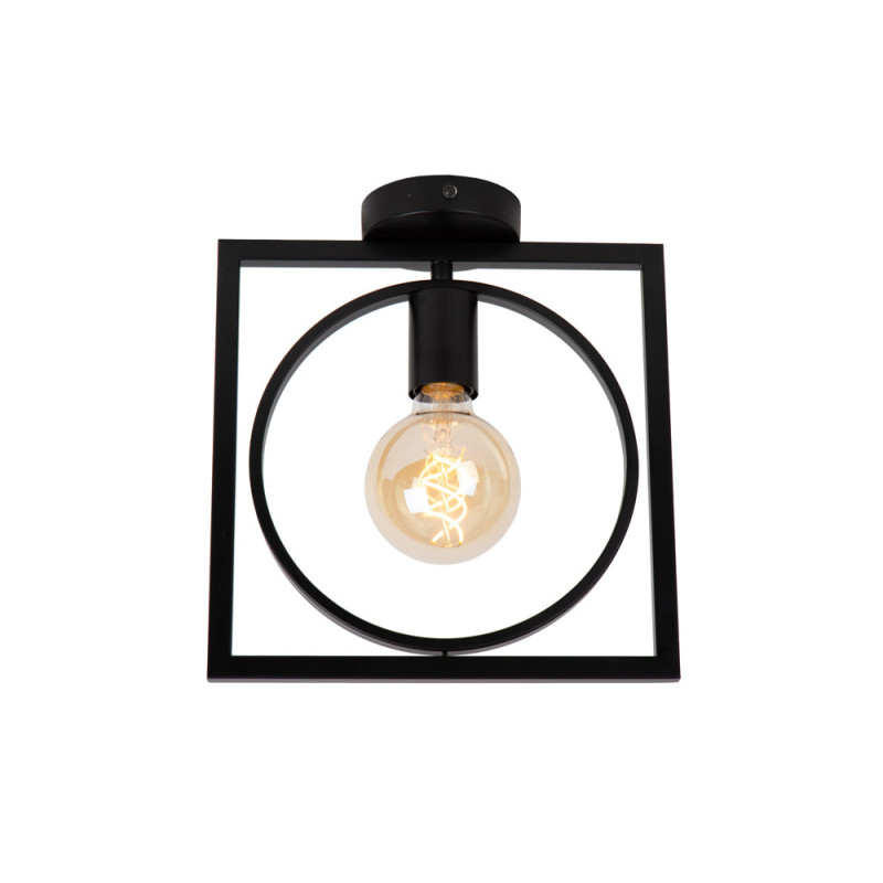 Plafonnier Suus noir E27 40 W LUCIDE