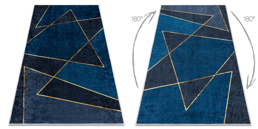 Dywan do prania MIRO 52097.801 Geometryczny antypoślizgowy - 80x150 cm