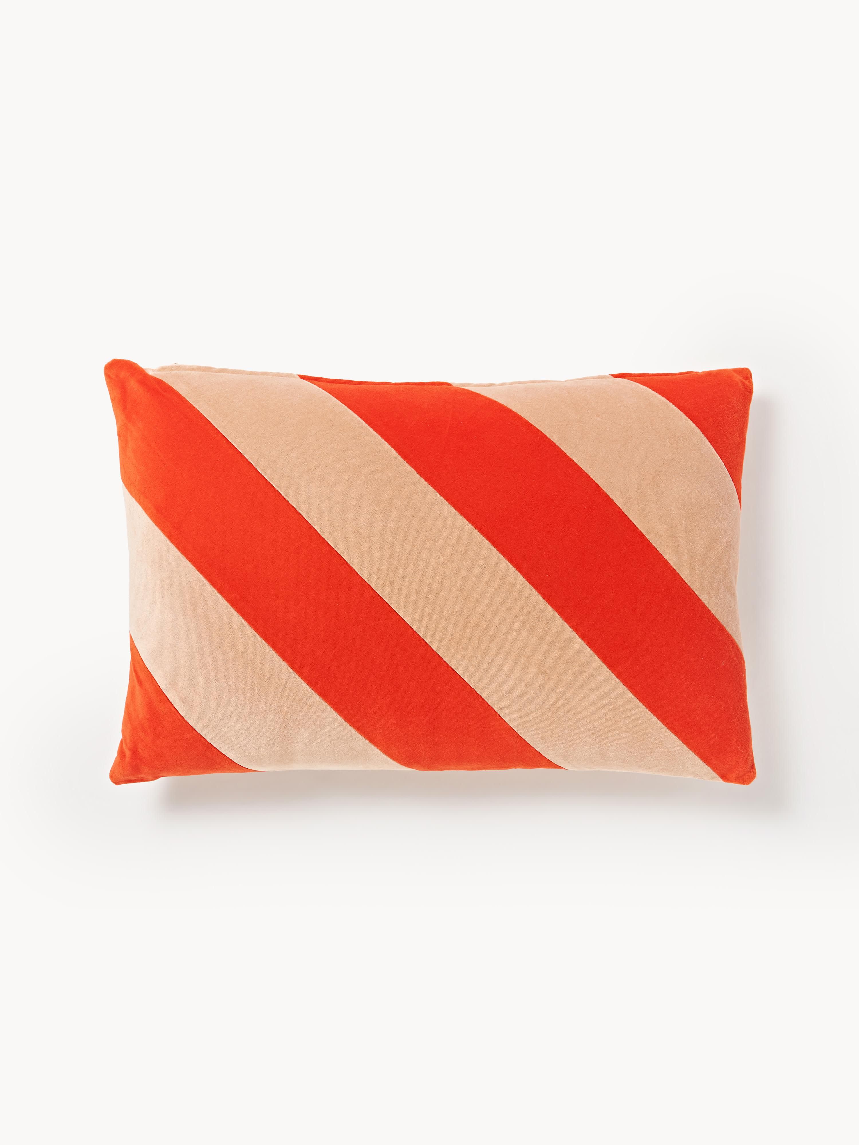 Handgefertigtes Baumwoll-Kissen Striped