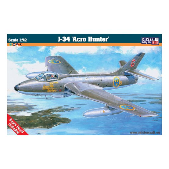 MisterCraft J-34 Acro Hunter Model Kit 1:72