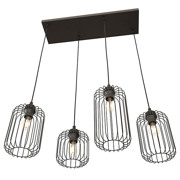 Lampe suspendue VANDER 4 BL, Emibig Lighting, Fabriqué en EU