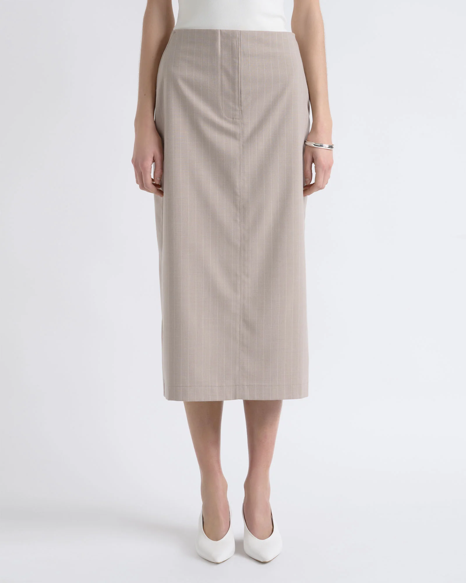 Grown On Pinstripe Skirt