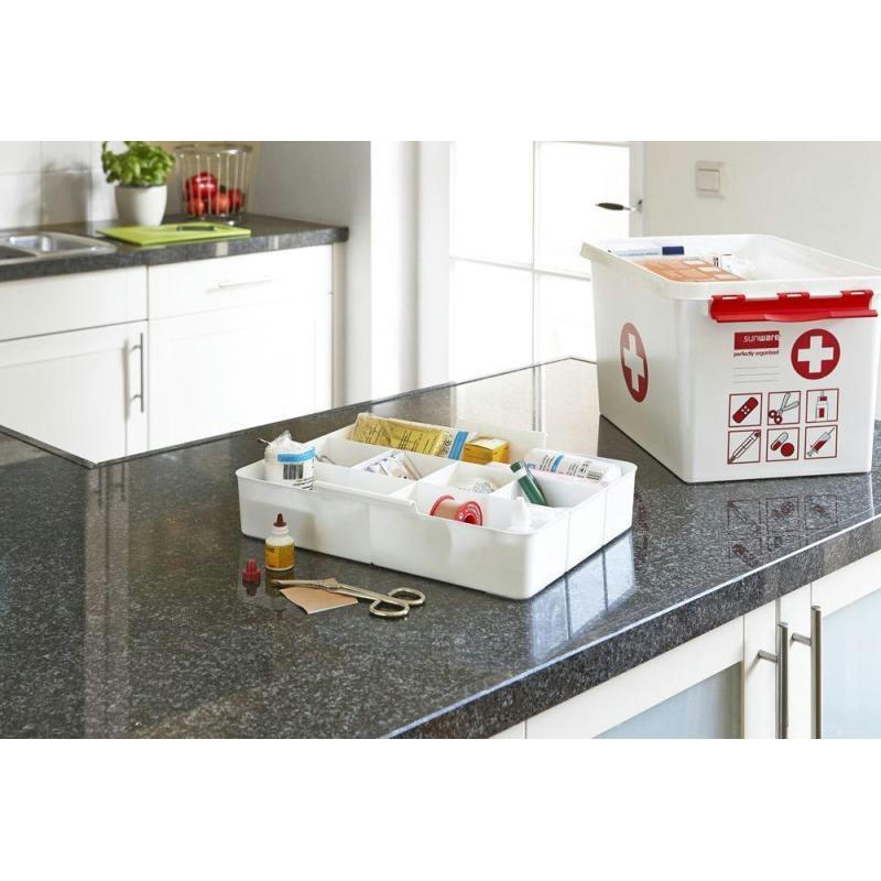 - Boite à compartiments 1er secours q-line 9 litres