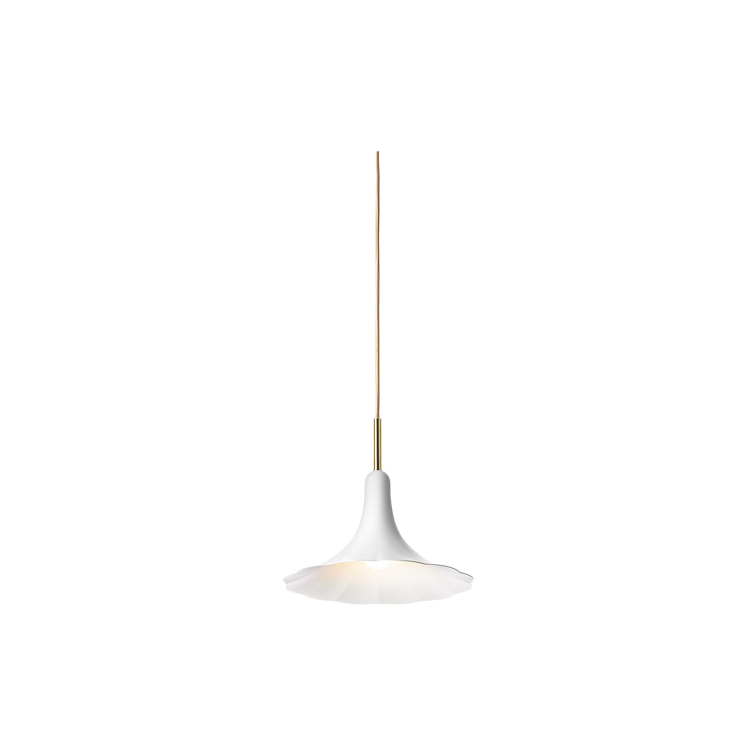Petalii 1 Pendant, polished brass