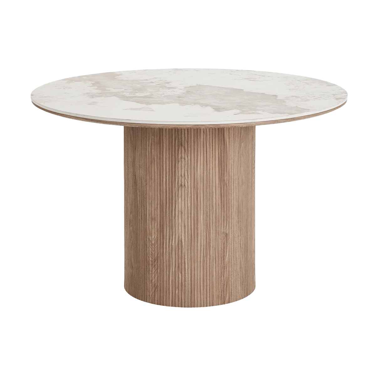 Artichok Ronda Eettafel Met Keramiek Blad Bruin - Ø 120 x 75 cm