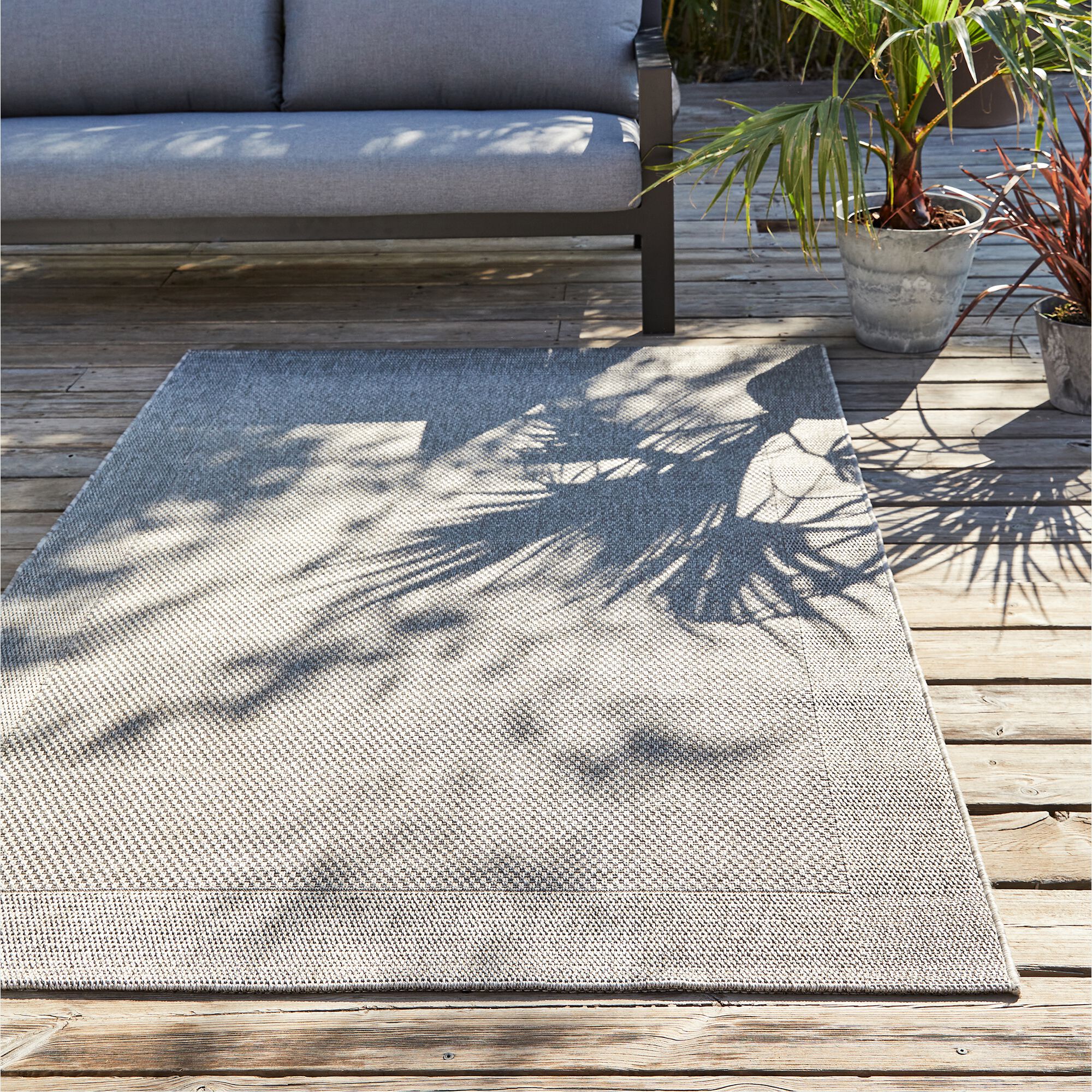 Kelly - Tapis intérieur et extérieur 160x230cm - gris