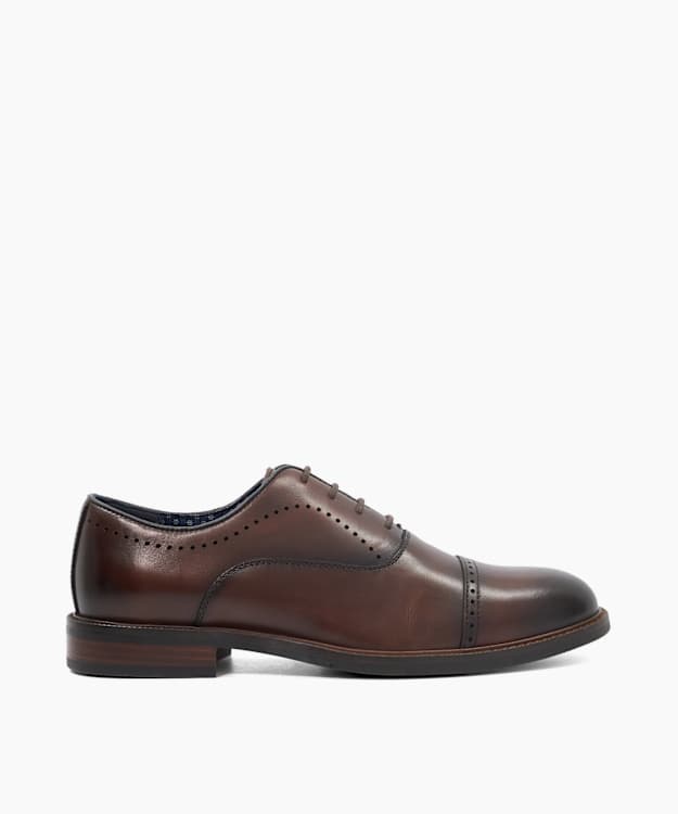 Sinton Dark Brown - Leather Lace-Up Shoes