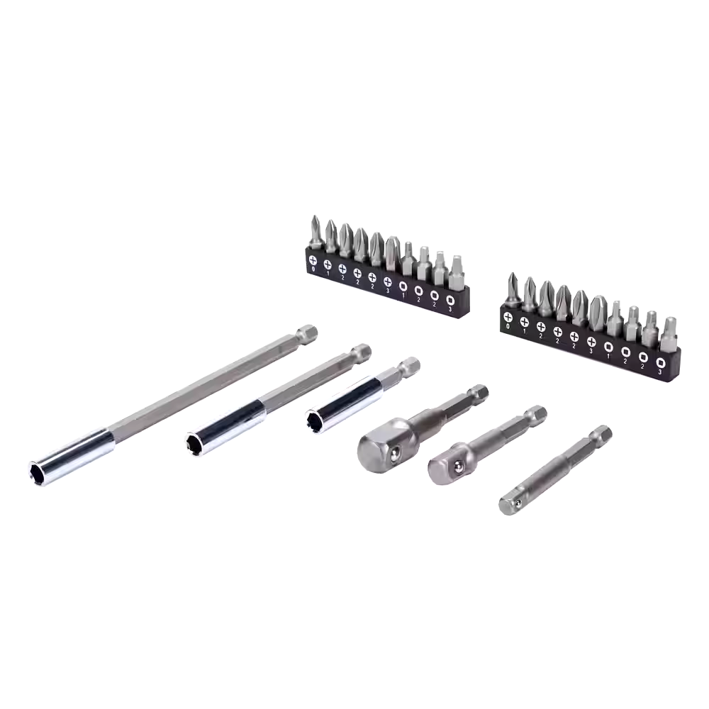 Mastercraft Assorted Adaptor & Drive Bit Set, 26-pc