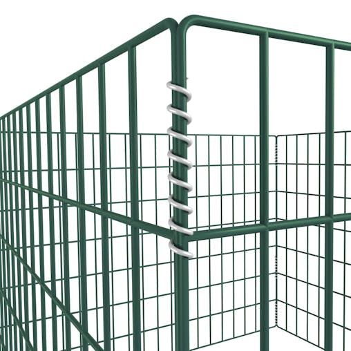 NNEVL Square Mesh Garden Composter 100 x 100 x 70 cm