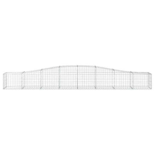 NNEVL Arched Gabion Baskets 3 pcs400x50x40/60 cm Galvanised Iron