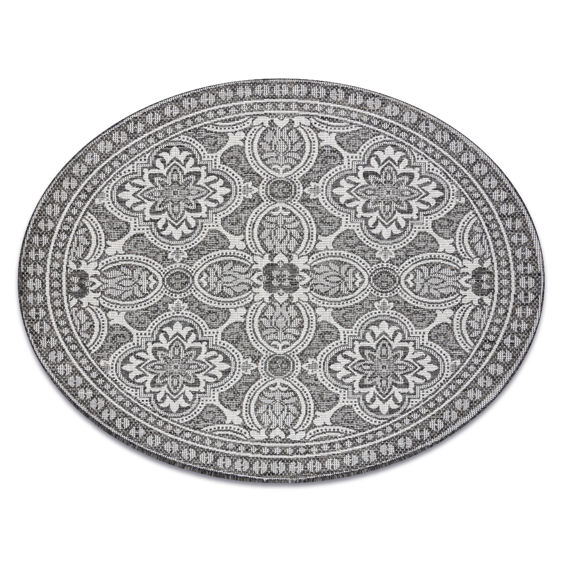 Dywan SZNURKOWY SIZAL LOFT 21193 BOHO kość koło 120 cm