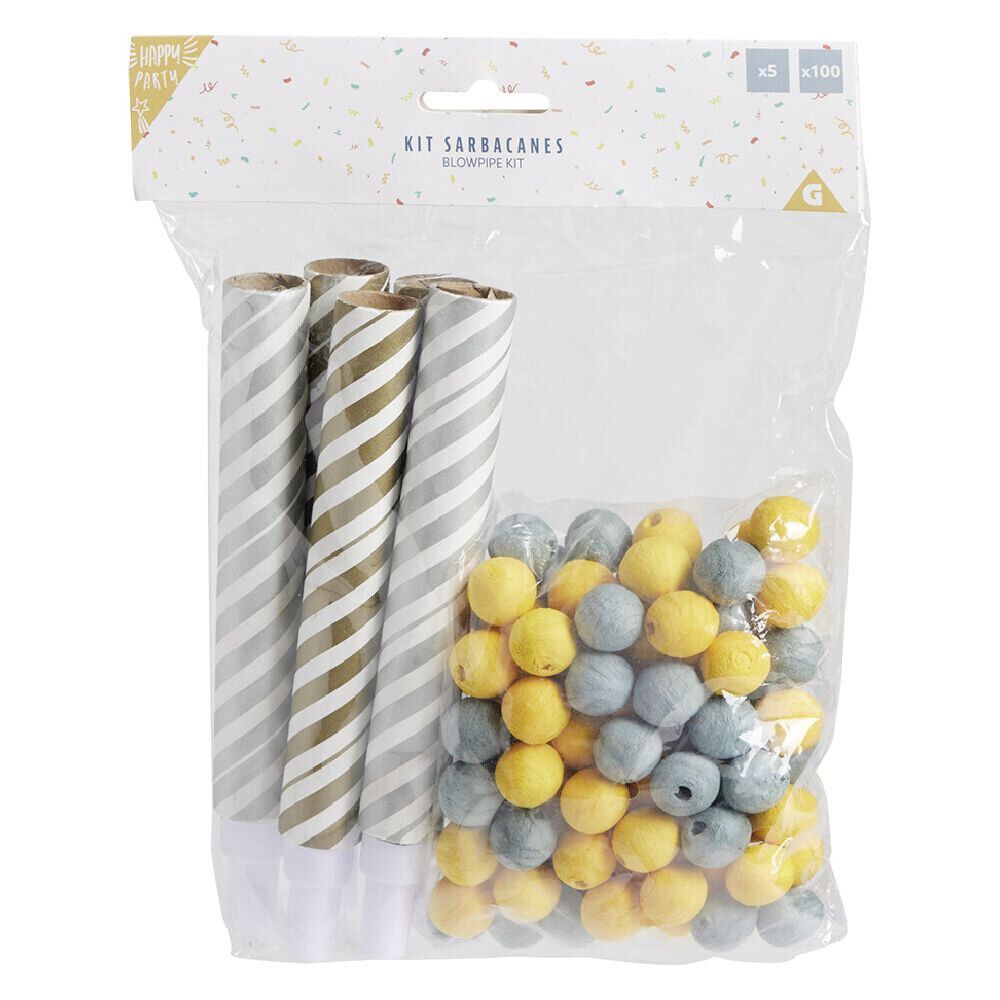 Kit sarbacanes x5 et boules x100