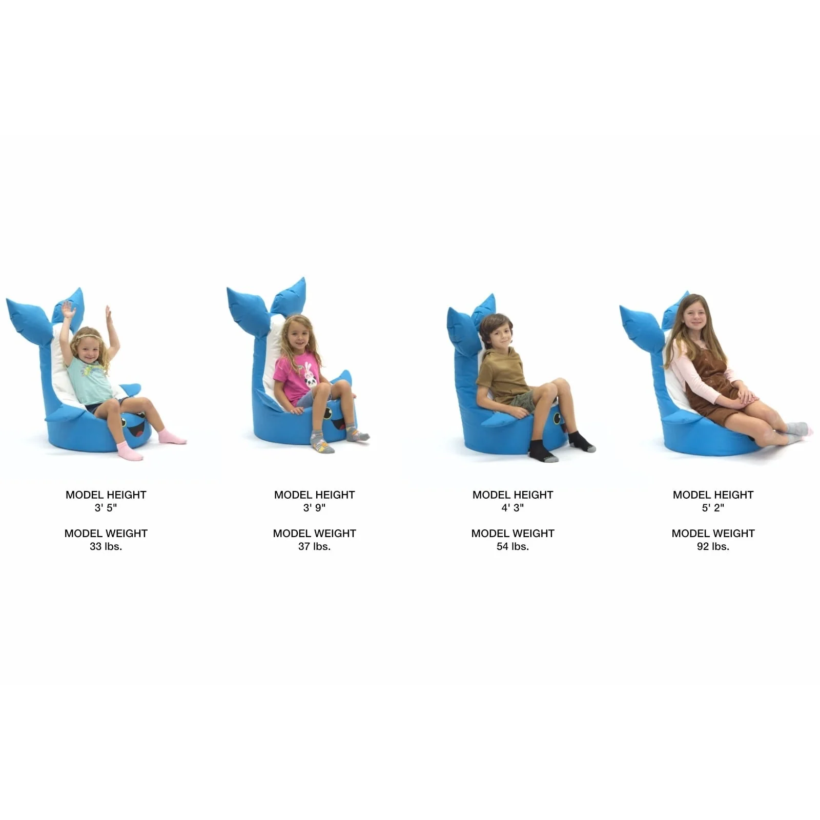 Blue Whale Kids Bean Bag Chair