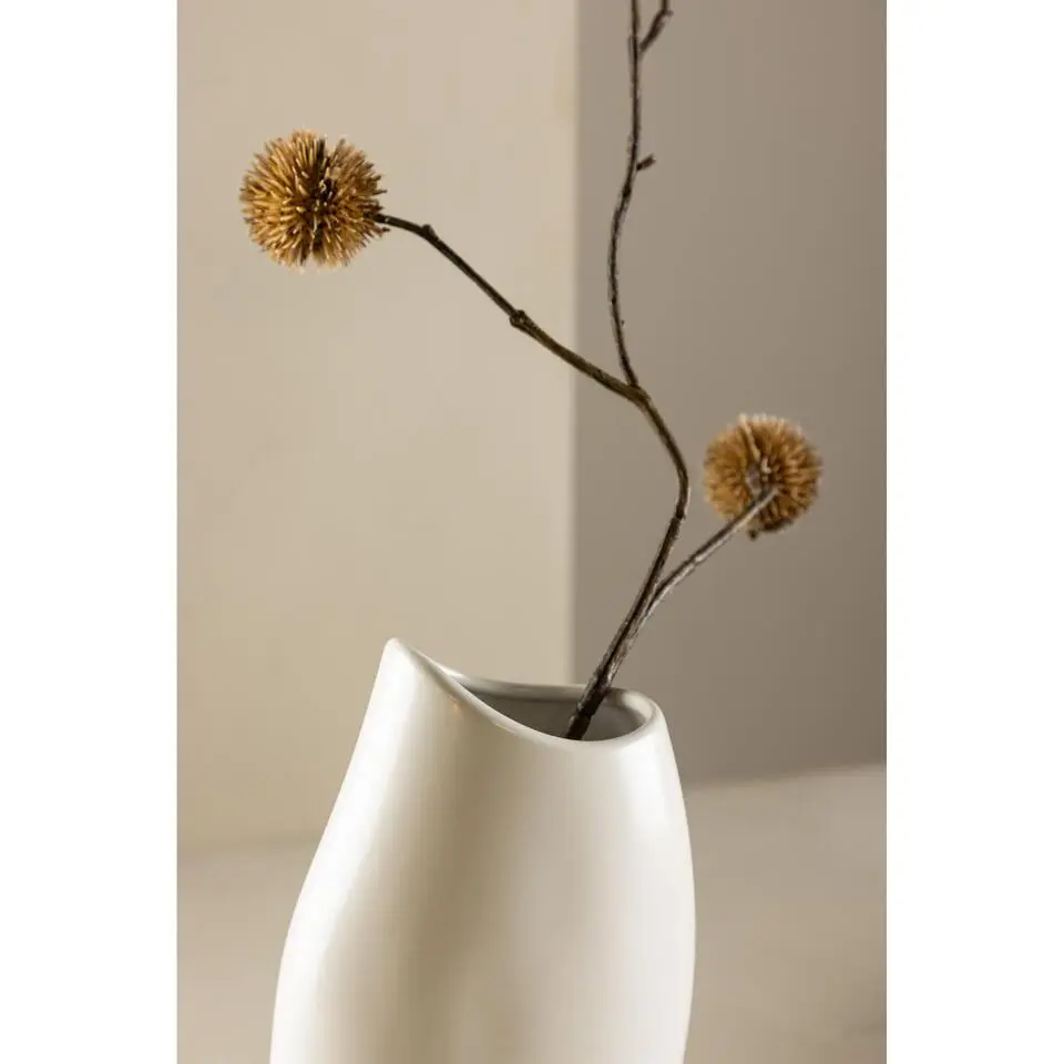 Nest of Nora Aardewerk vaas - Smal - Wit