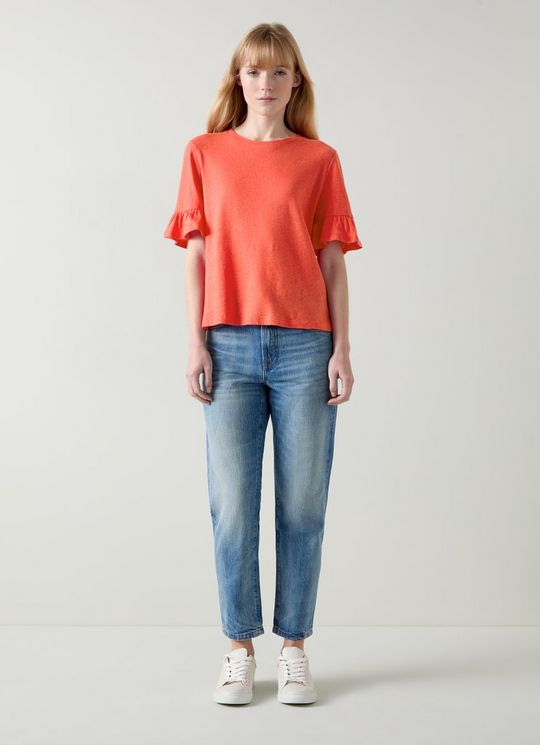 Gene Poinsettia Frill T-Shirt