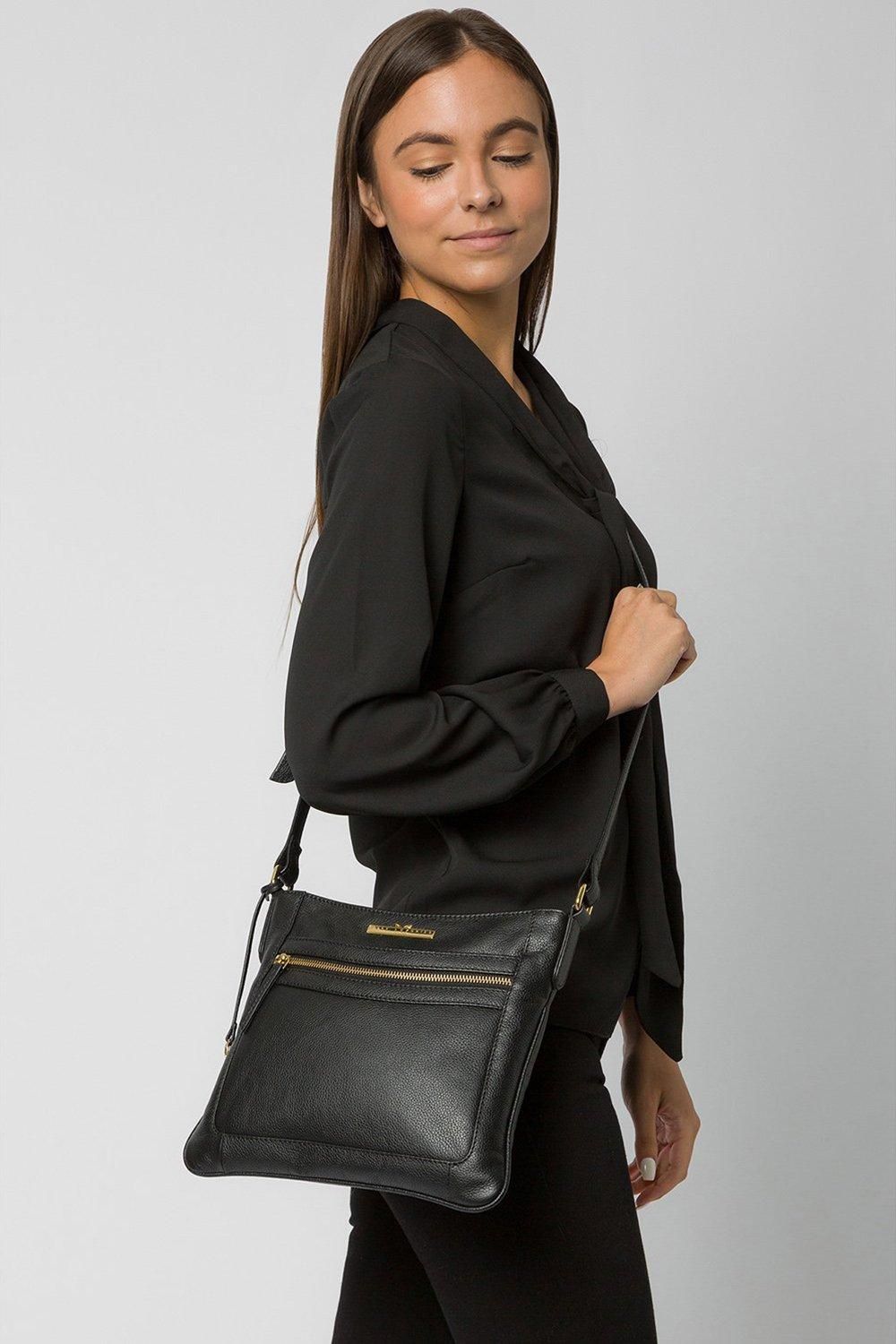 Pure Luxuries London Lewes' Leather Cross Body Bag