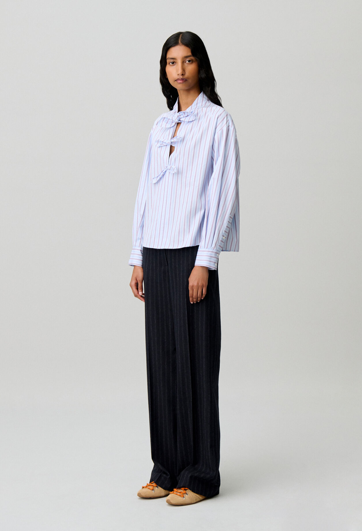 Blouse popeline rayée
