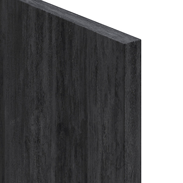 Façade de meuble haut d'angle cuisine Palma Innovo gris foncé l. 30,7 x H. 71,5 cm