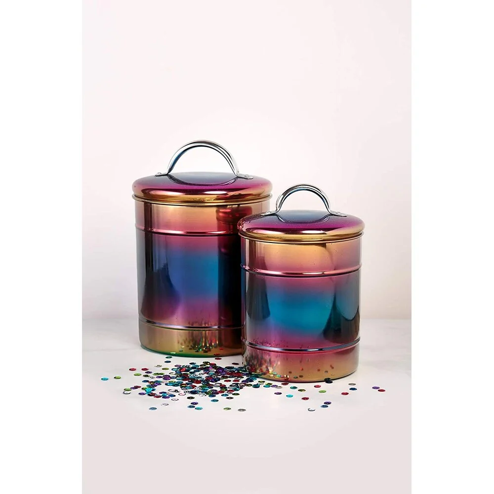 Amici Home Rainbow Metal Canister