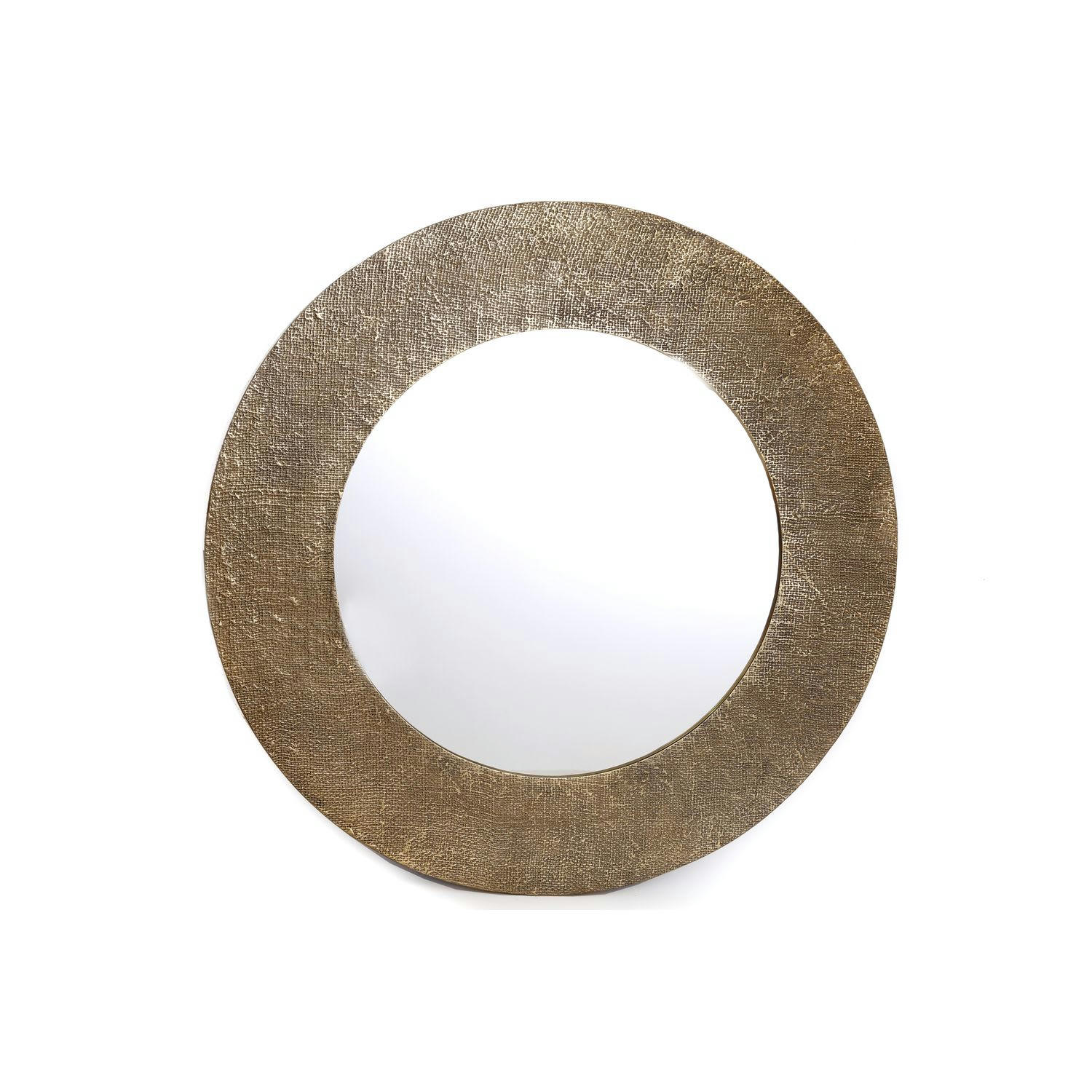 ALPHI - Miroir rond mural design alphi diam. 88 cm doré
