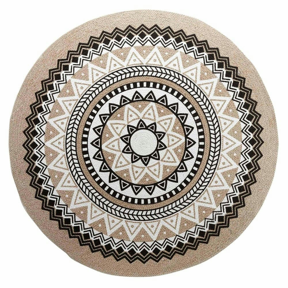 YABA - Tapis rond coton D120cm