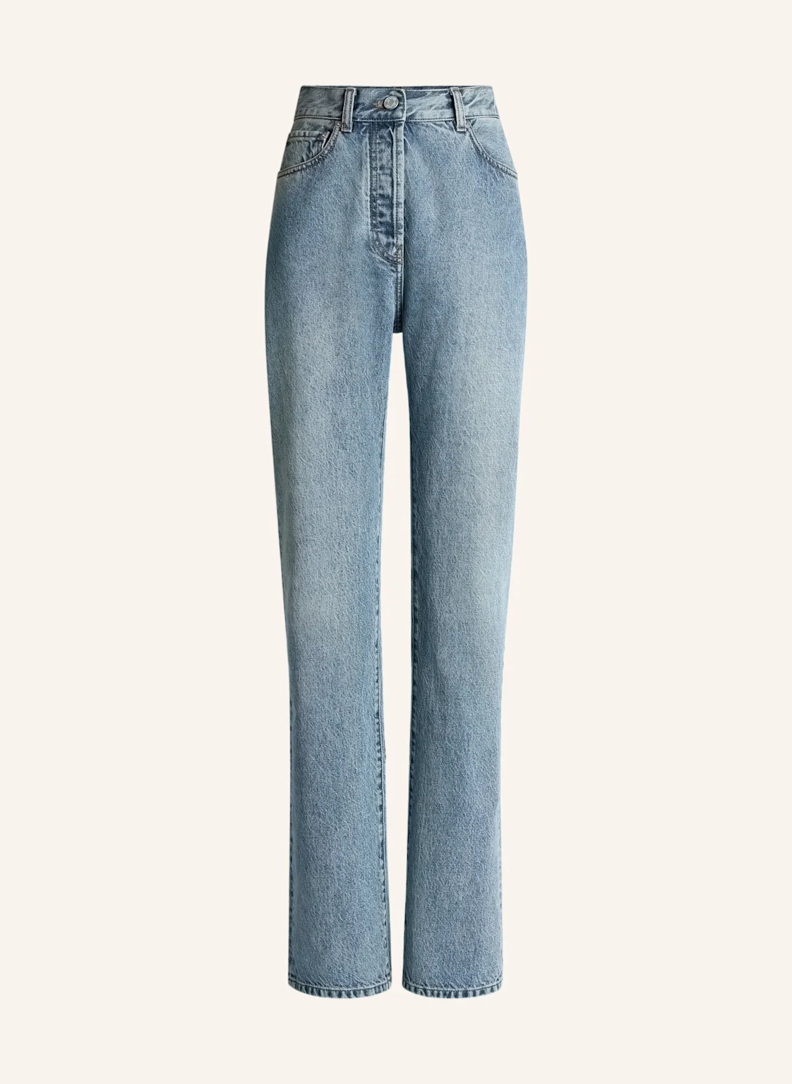 BALMAIN Gerade geschnittene Jeans aus verwaschenem Denim