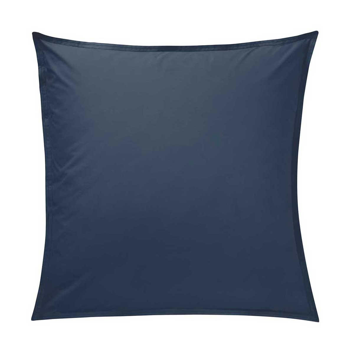 RENDEZ-VOUS OLYMPE - Taie d'oreiller en percale de coton bleu 65x65