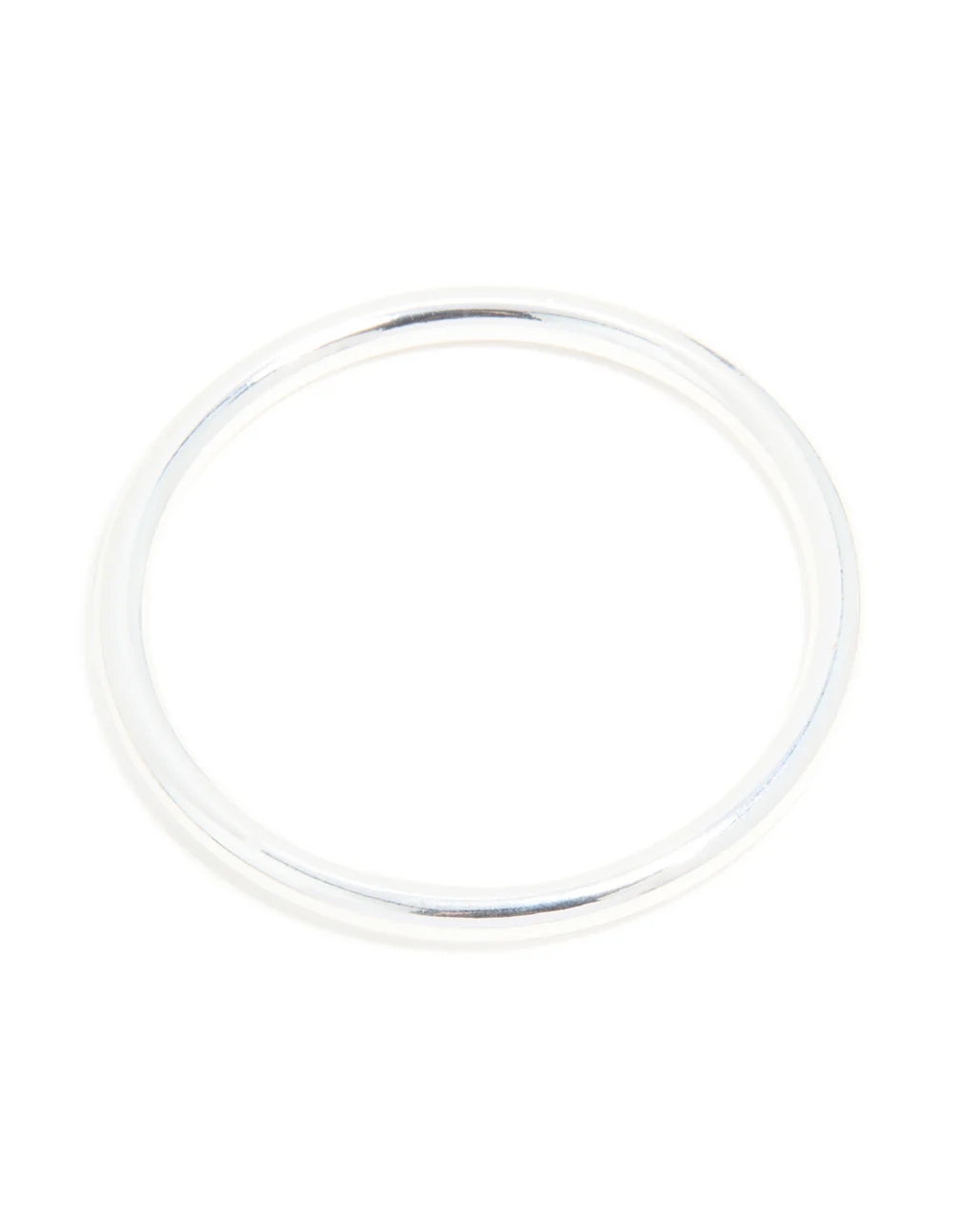 Silver Smooth Thick Bangle